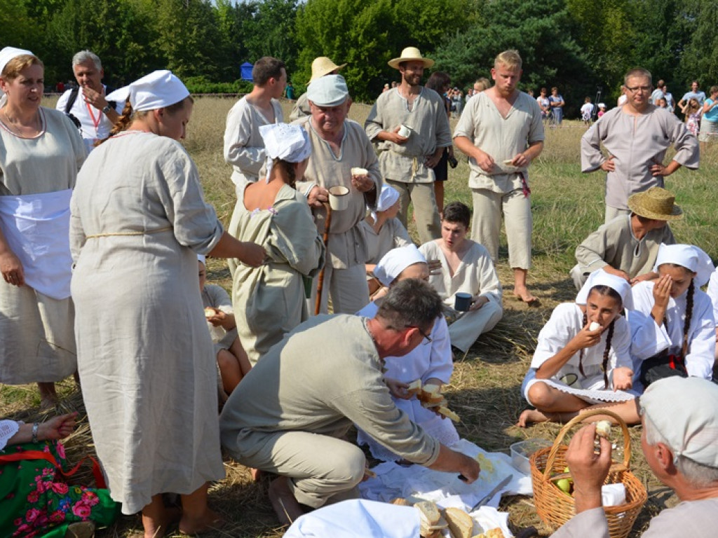 Żniwa i folklor w skansenie w Maurzycach