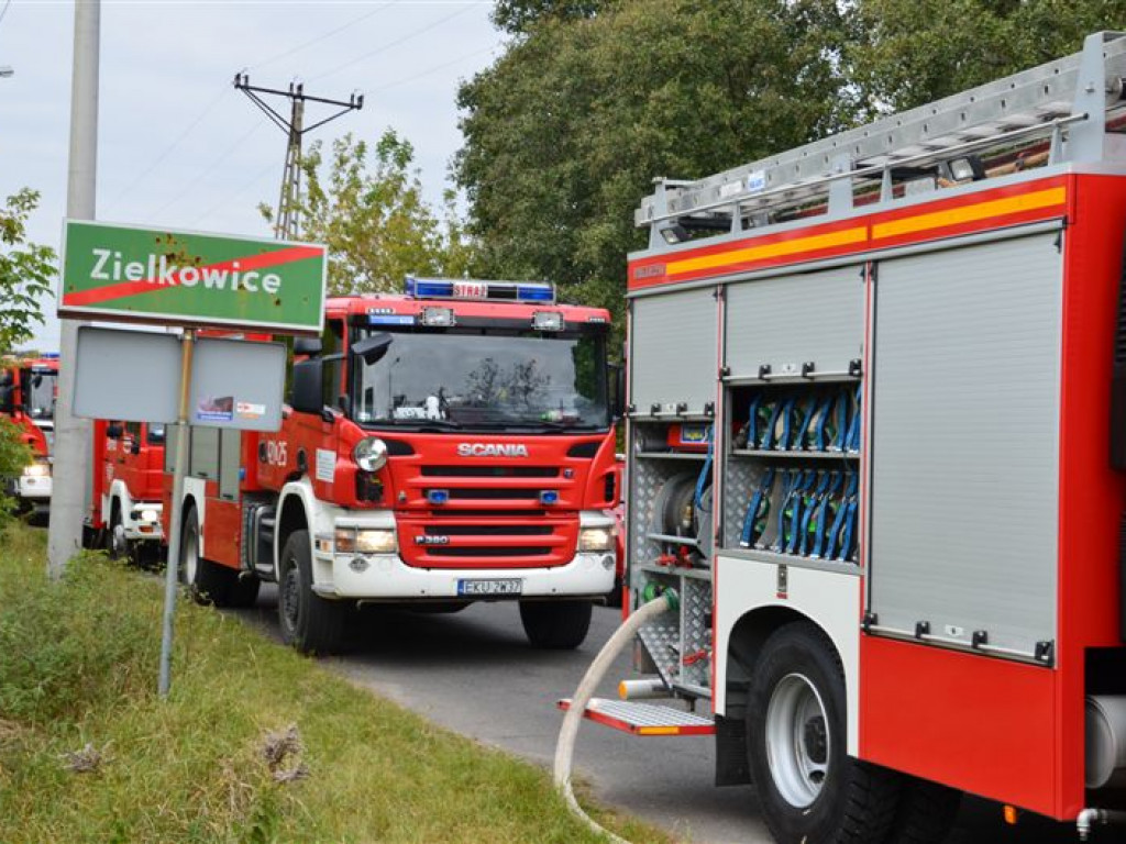 9 zastępów straży w Zielkowicach - co się działo?