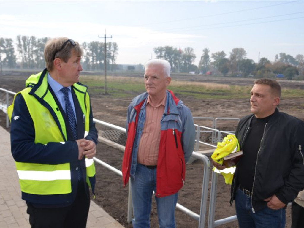 Odbiór prac na ulicy Dmowskiego
