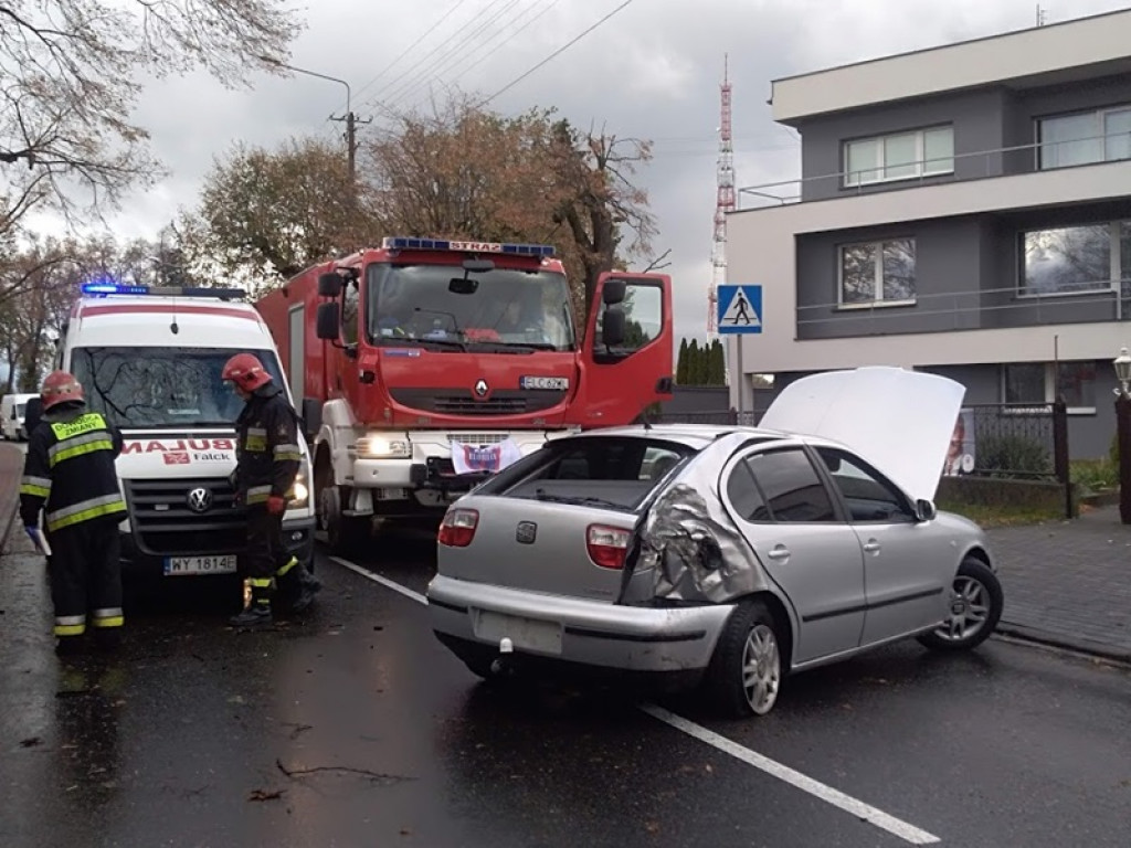 Wypadek na ul. Blich w Łowiczu