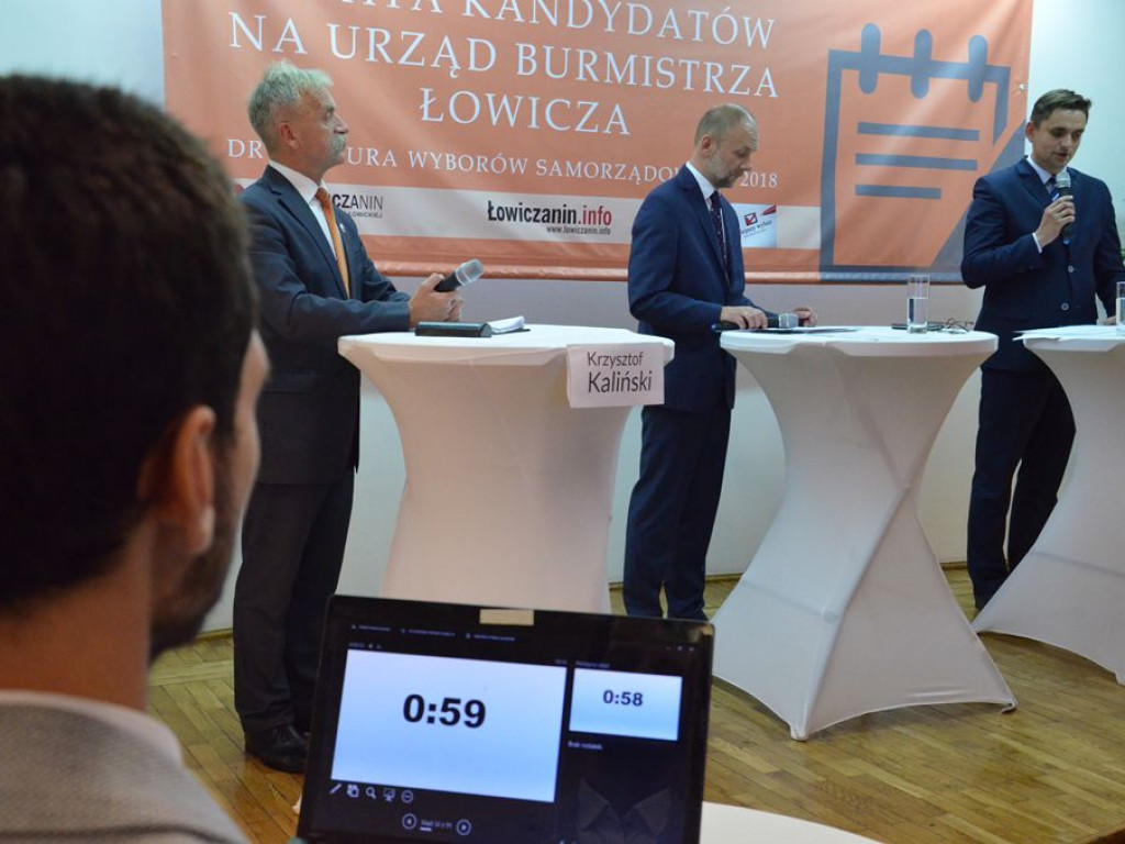 Debata kandydatów na burmistrza Łowicza - tutaj ją obejrzysz