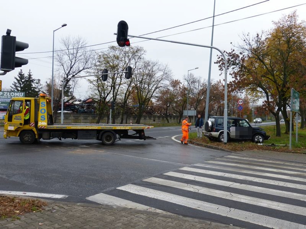 Kolizja na skrzyżowaniu Poznańskiej i Armii Krajowej