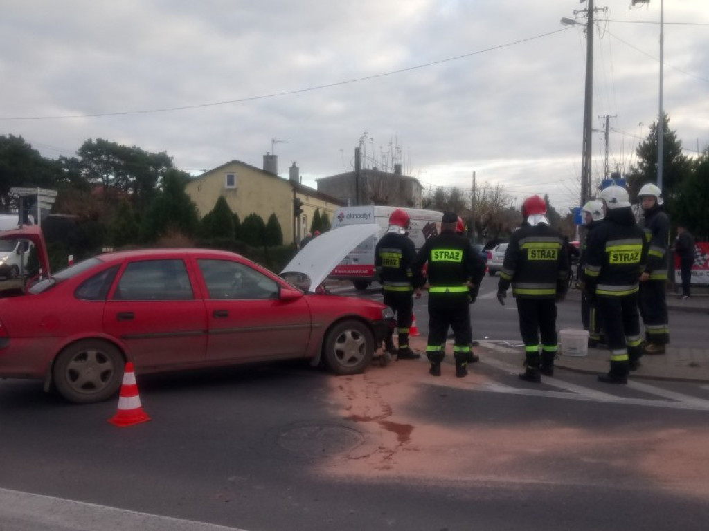 Zderzenie przy cmentarzu w Głownie