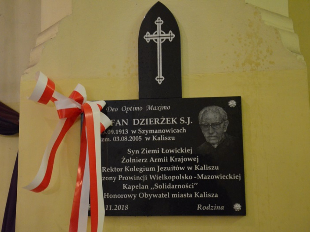 O. Stefan Dzierżek upamiętniony w Zdunach