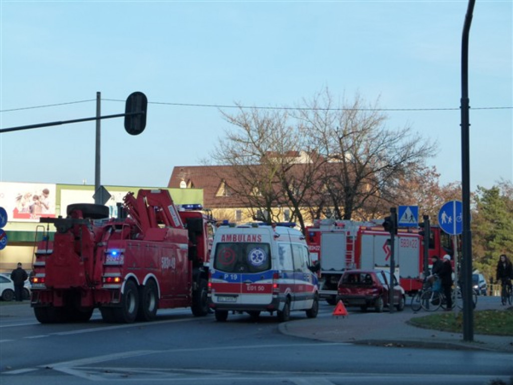 Wypadek na skrzyżowaniu przy Galerii Głowno