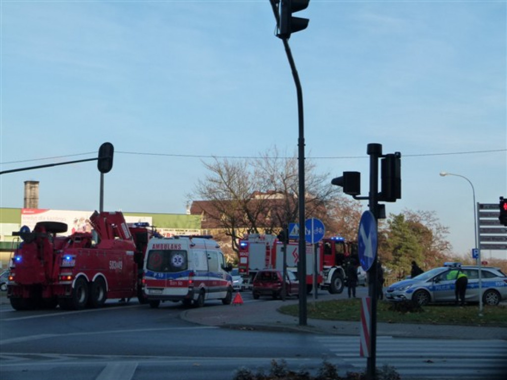 Wypadek na skrzyżowaniu przy Galerii Głowno
