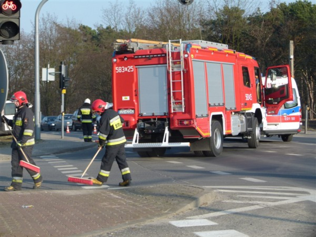 Kolizja na DK 14 w Głownie