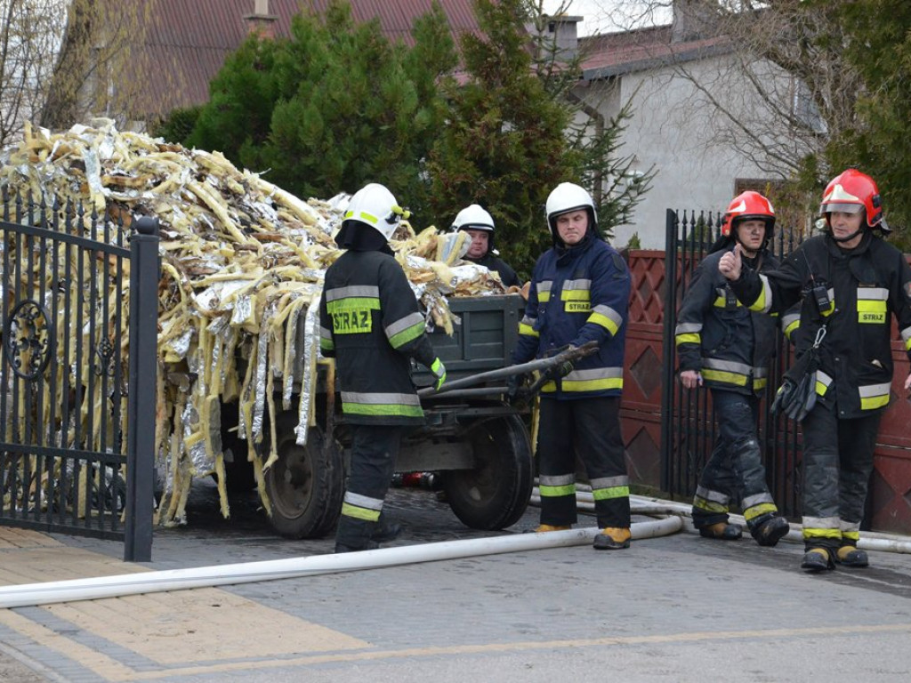 Pożar domu w Stachlewie, straty nawet 70 tys. zł