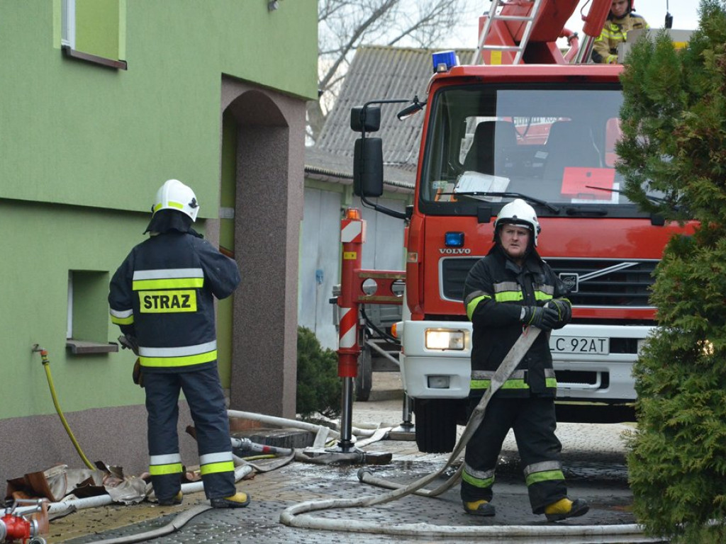 Pożar domu w Stachlewie, straty nawet 70 tys. zł