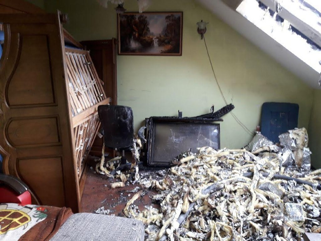 Pożar domu w Stachlewie, straty nawet 70 tys. zł