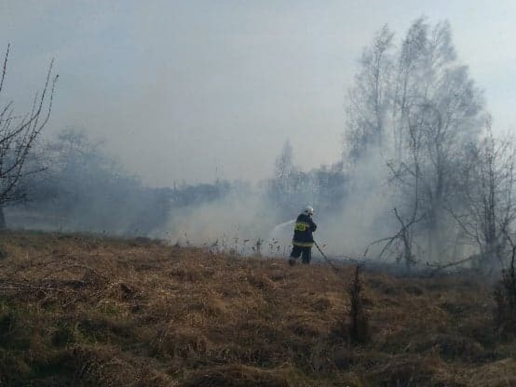 Smolice:  Pięć hektarów traw w ogniu