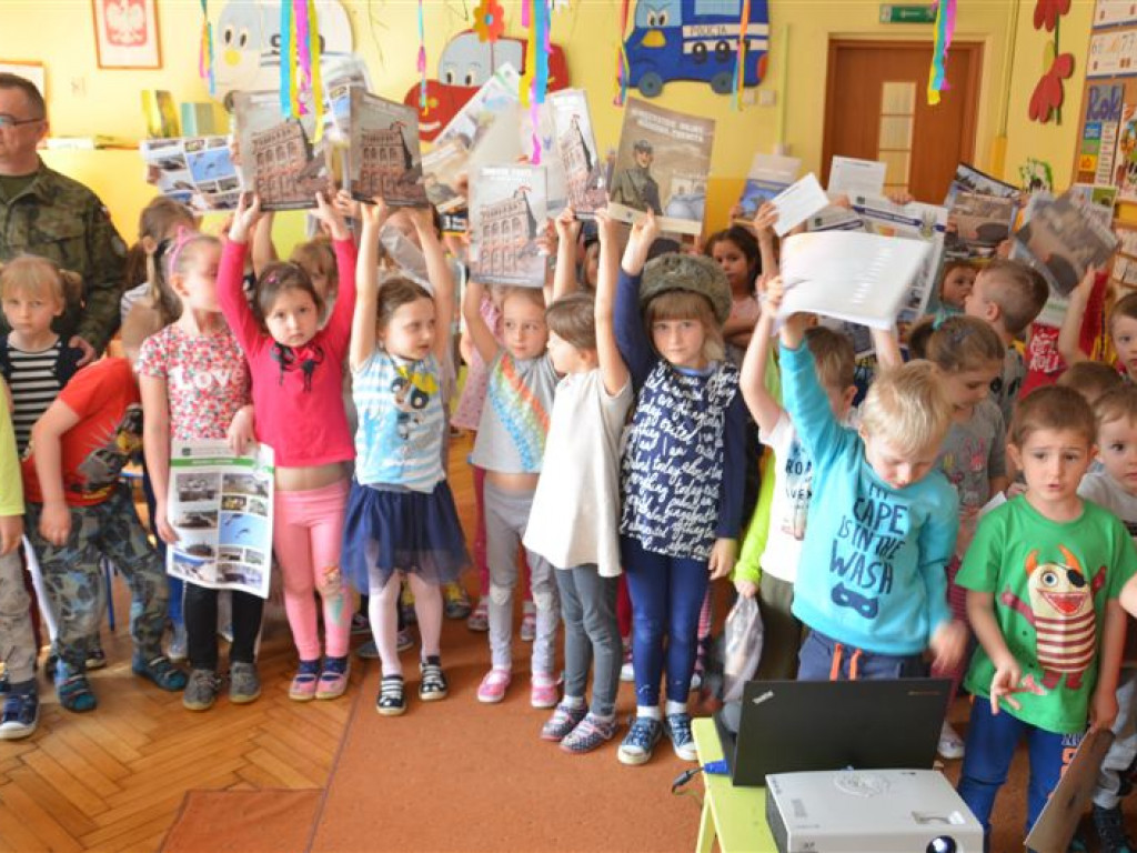 Spotkanie z żołnierzami w Przedszkolu nr 3