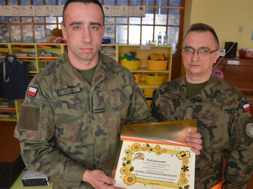 Spotkanie z żołnierzami w Przedszkolu nr 3