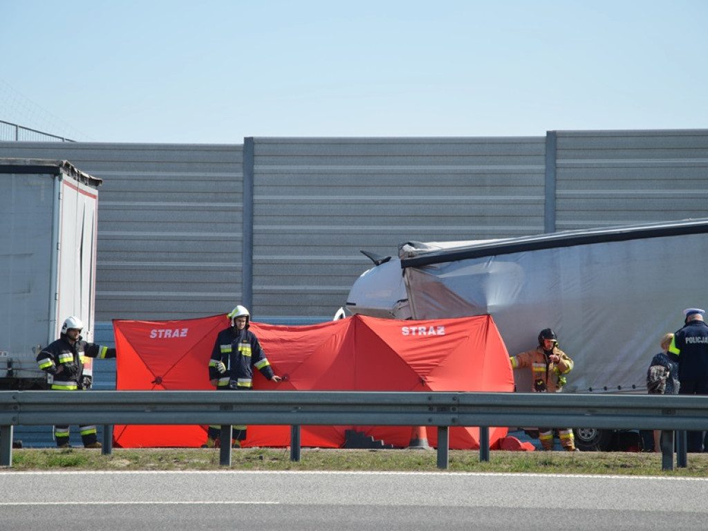 Autostrada A2: Śmiertelny wypadek na wysokości Seligowa - AKTUALIZACJA