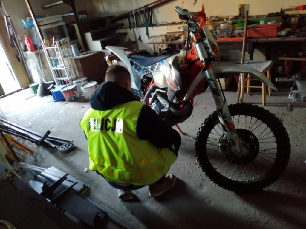 Sukces łowickich policjantów - odzyskali drogie motocykle