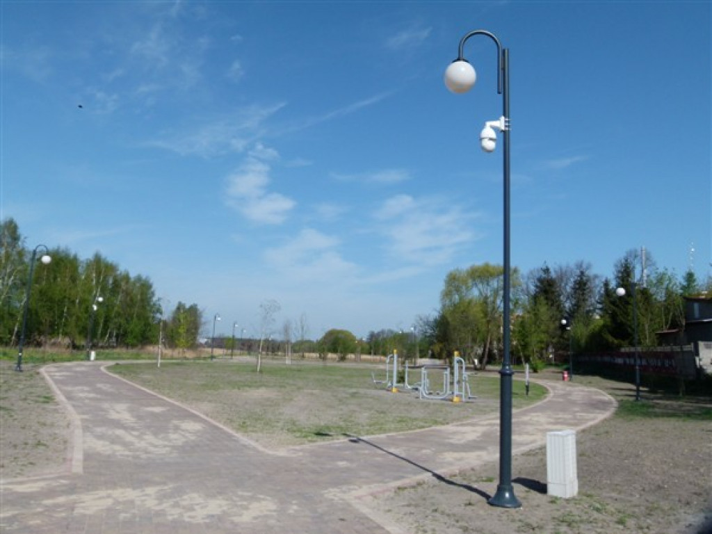 Monitoring w parku nad Moszczenicą