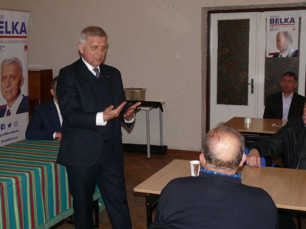 Marek Belka w Łowiczu
