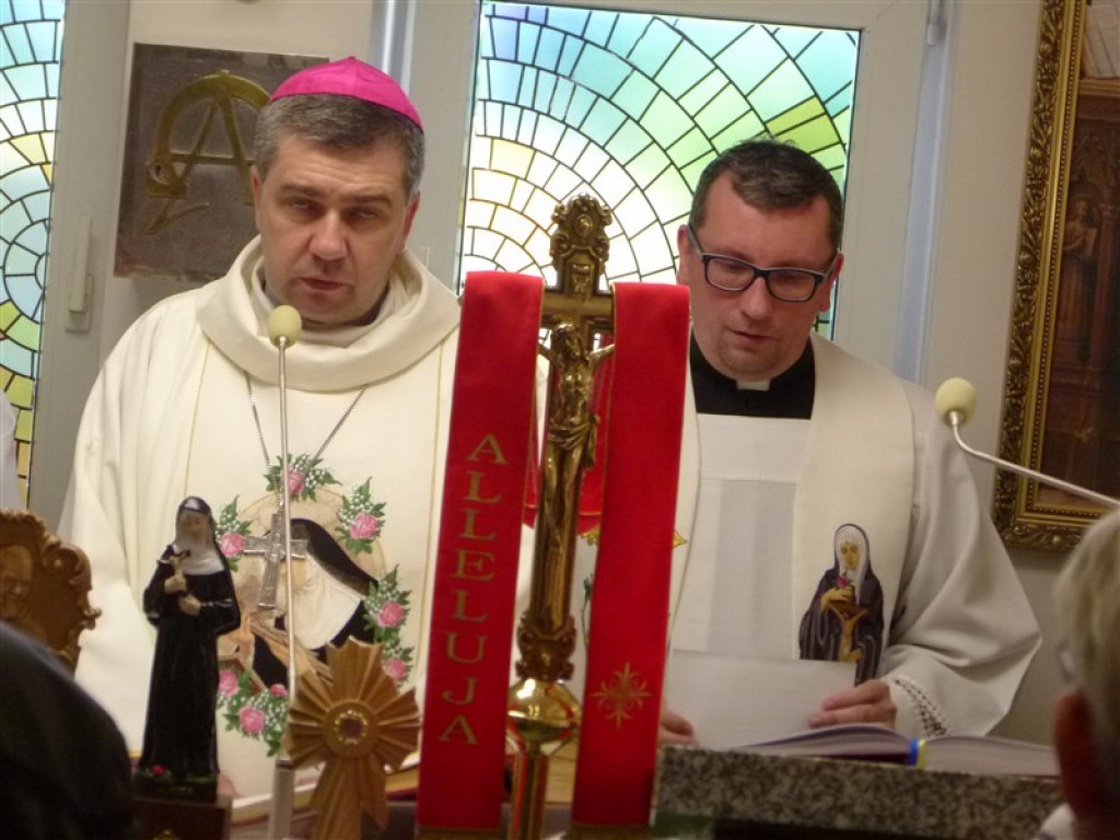 Wprowadzenie relikwii św. Rity do kaplicy szpitalnej
