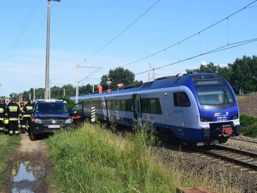 Awaria sieci trakcyjnej w Zielkowicach