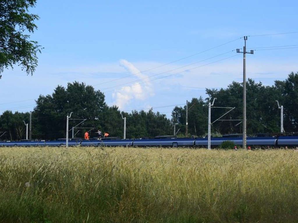 Awaria sieci trakcyjnej w Zielkowicach