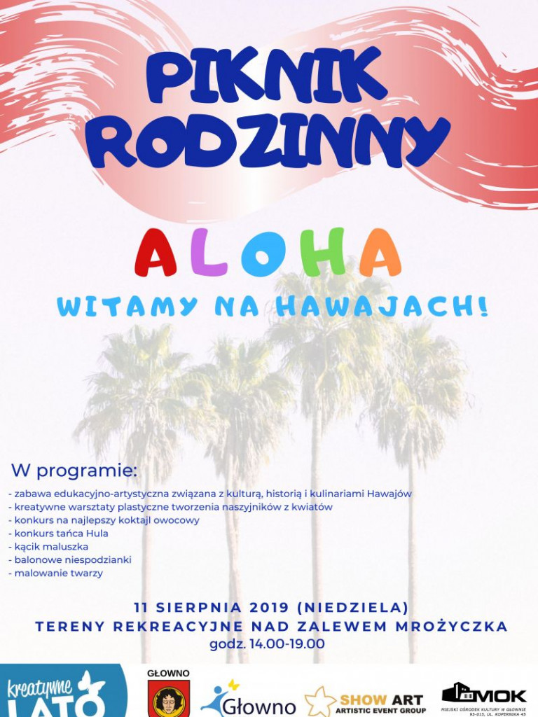 Głowno: Kreatywna podróż na Hawaje już w niedzielę