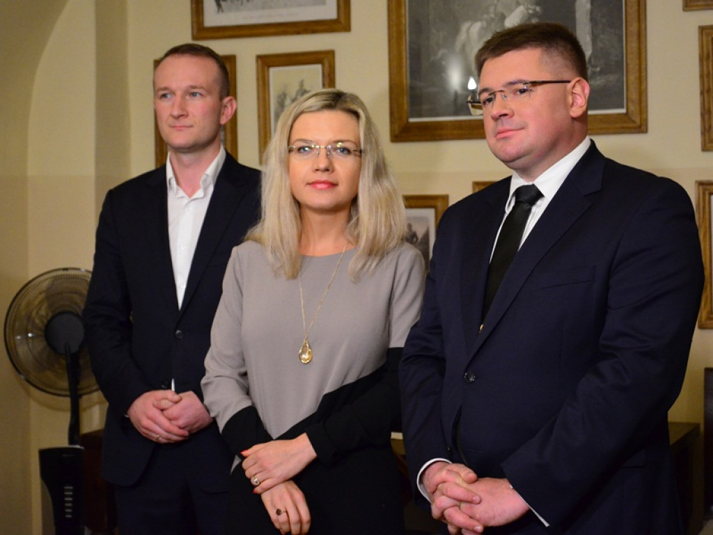 Konferencja prasowa z udziałem Małgorzaty Wassermann i Tomasza Rzymkowskiego
