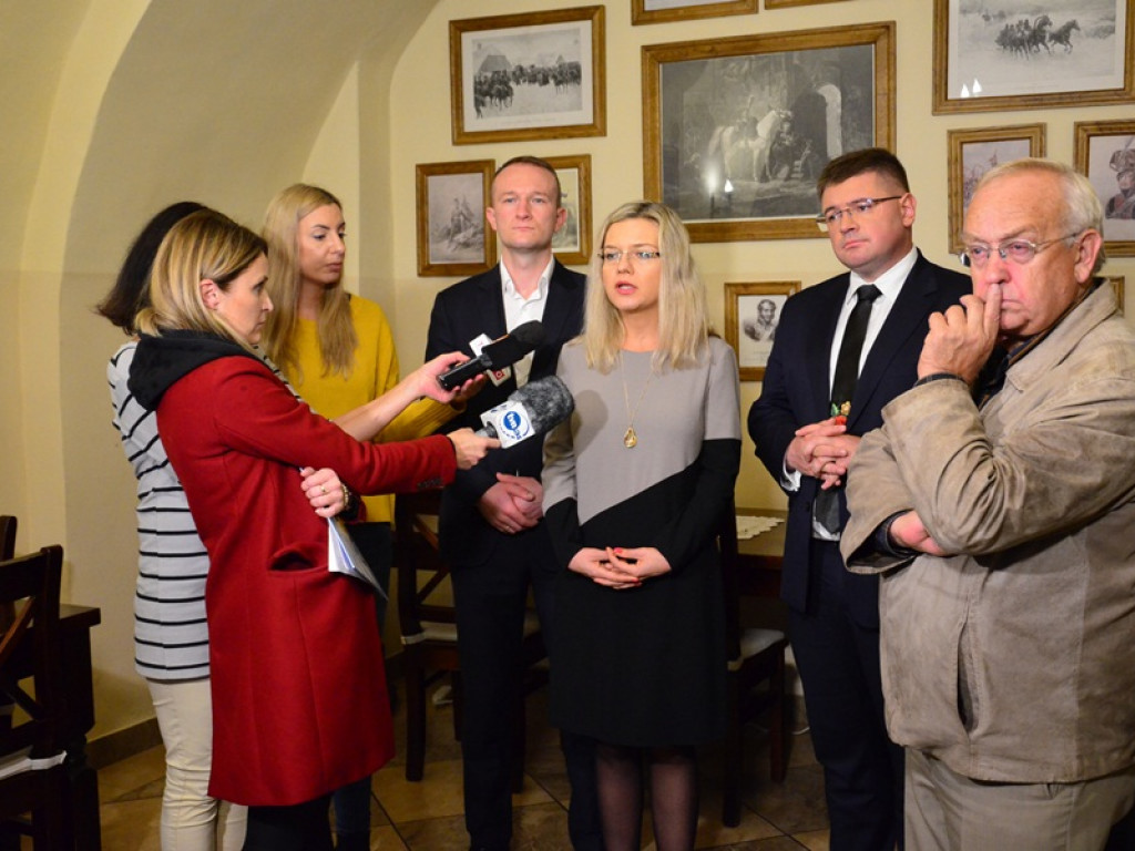 Konferencja prasowa z udziałem Małgorzaty Wassermann i Tomasza Rzymkowskiego