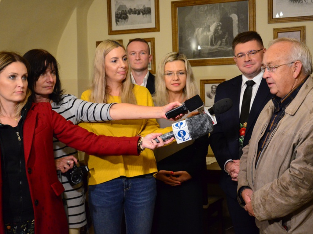 Konferencja prasowa z udziałem Małgorzaty Wassermann i Tomasza Rzymkowskiego
