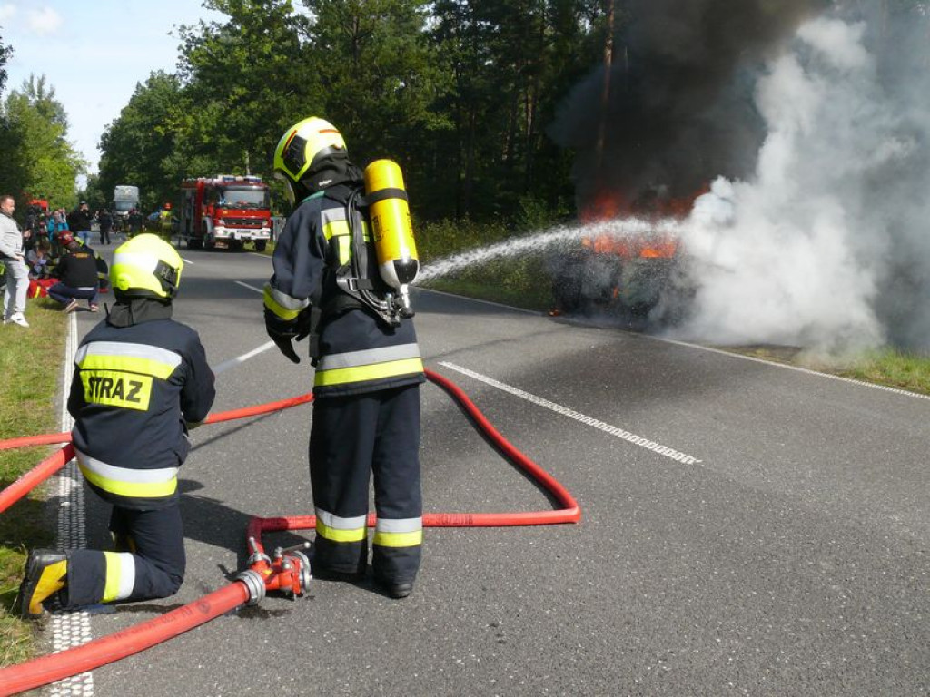 Strażacy ćwiczyli pod Nieborowem