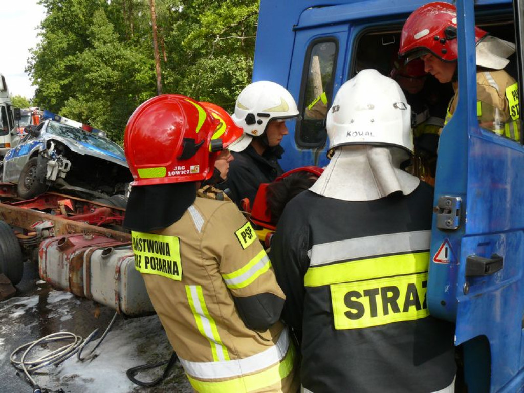 Strażacy ćwiczyli pod Nieborowem