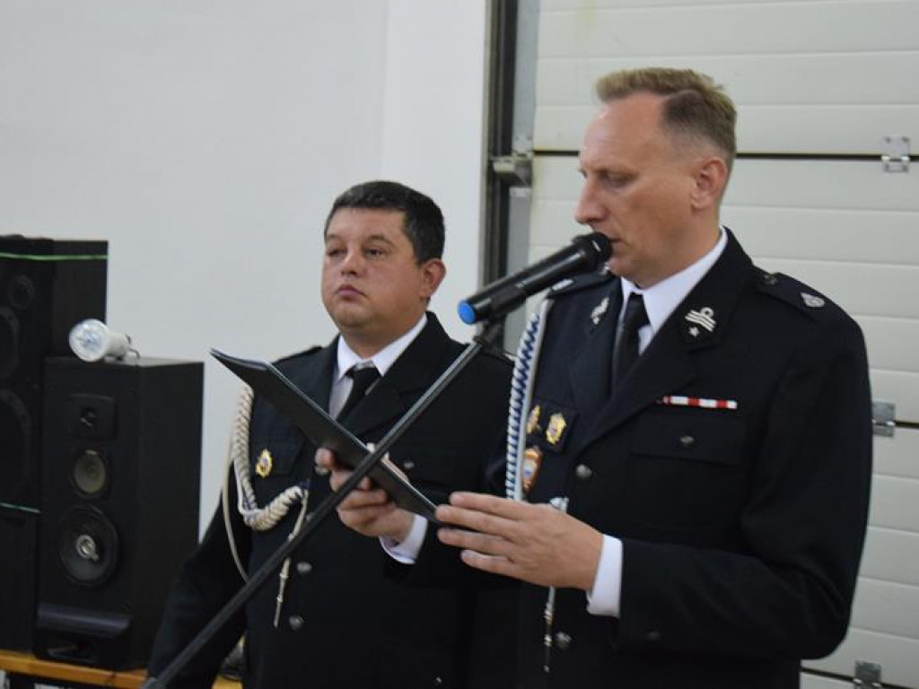 Uroczysta zbiórka w OSP Gzinka