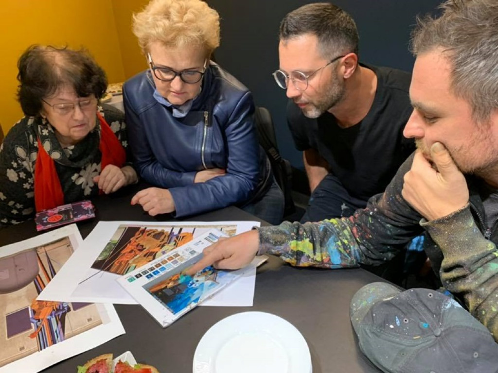 Dziedziniec ŁOK nabiera kolorów