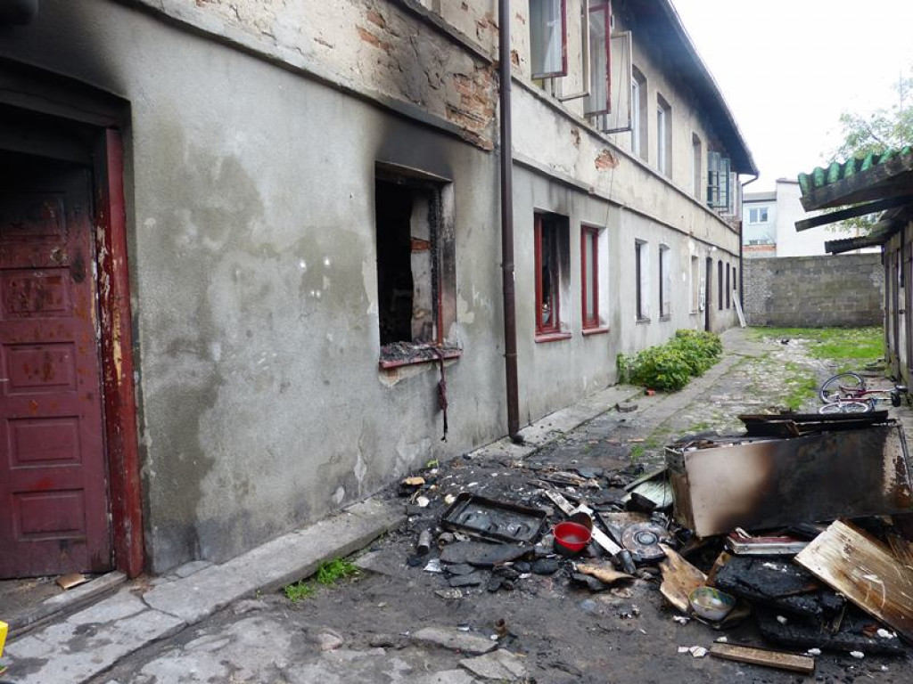 Pożar w mieszkaniu przy ul. Podrzecznej