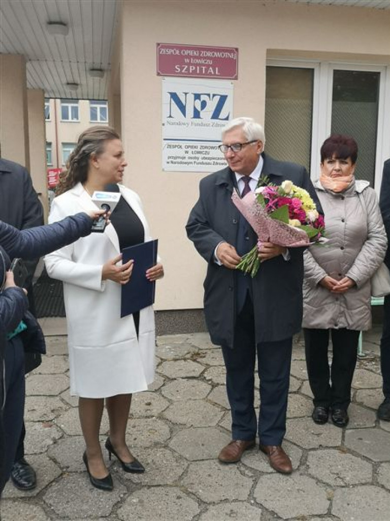 Konferencja z udziałem posła Tadeusza Woźniaka w łowickim ZOZ
