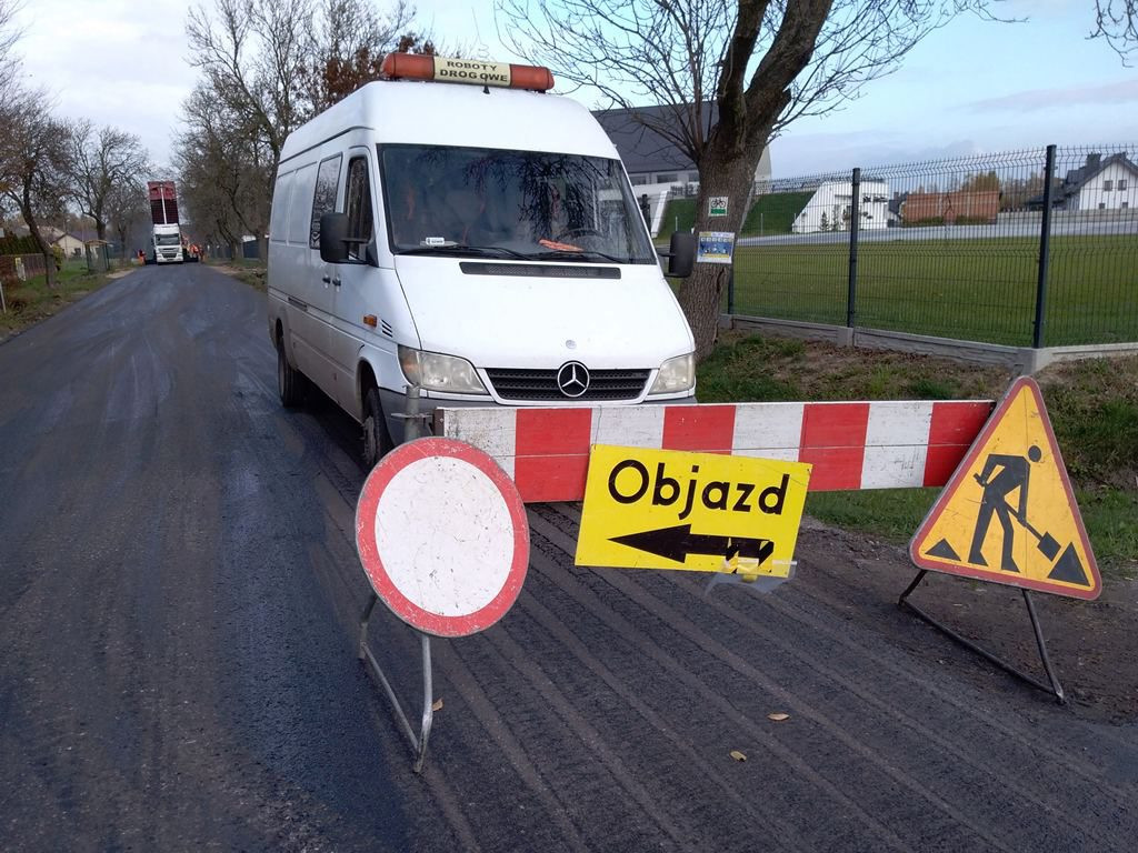 Odcinek drogi Strzelcew - Łaguszew tymczasowo zamknięty