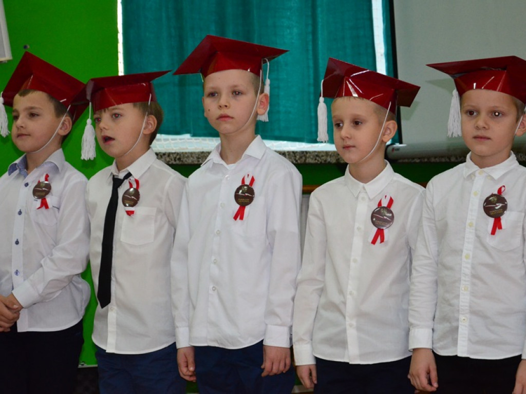 Ślubowanie pierwszaków w Popowie