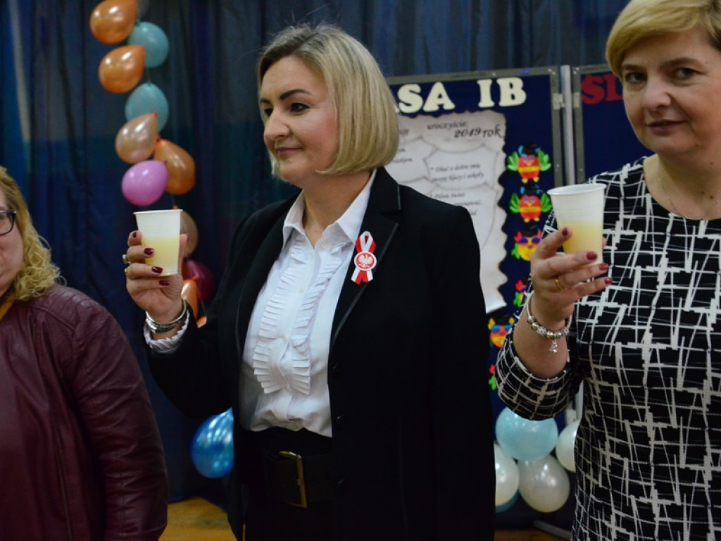 Ślubowanie pierwszaków w Popowie