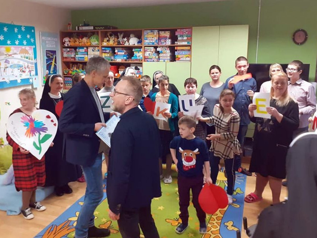 Radosław Pazura i Andrzej Mastalerz odwiedzili Mocarzy