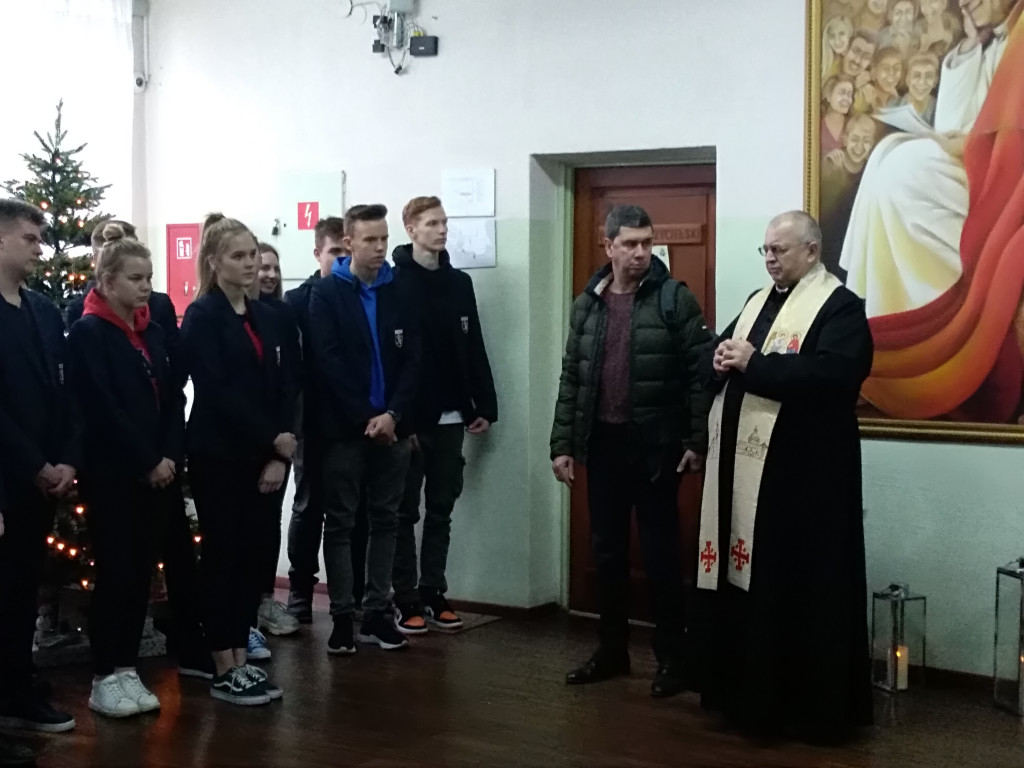 Wizyta duszpasterska w Liceum Katolickim w Głownie