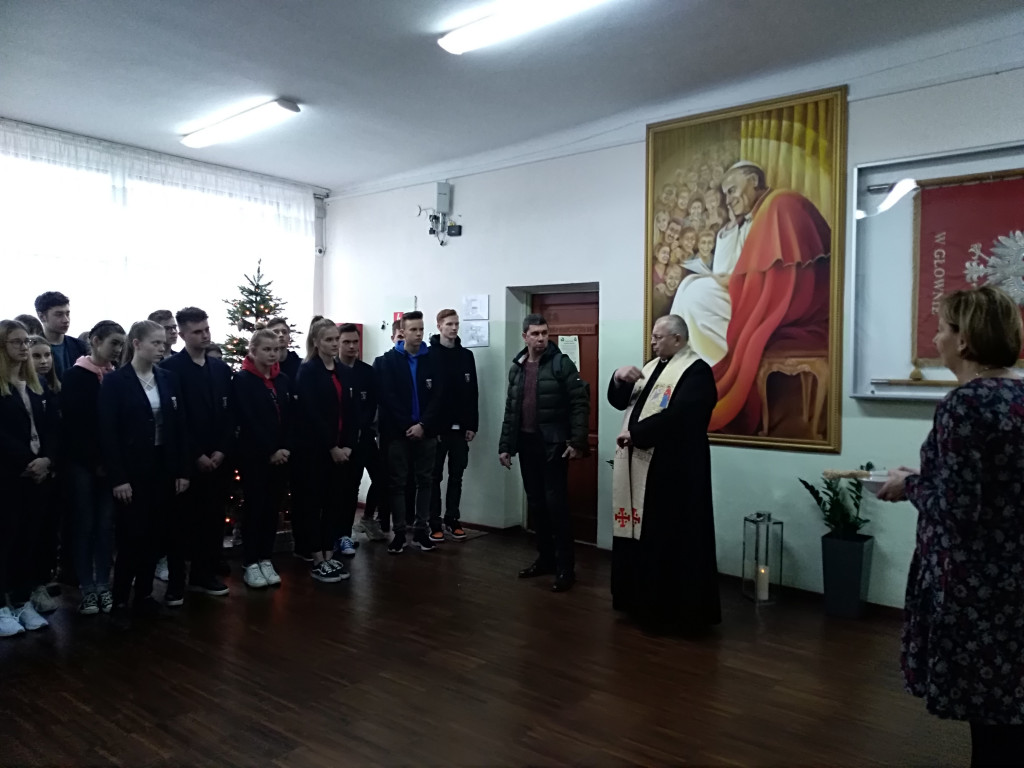 Wizyta duszpasterska w Liceum Katolickim w Głownie