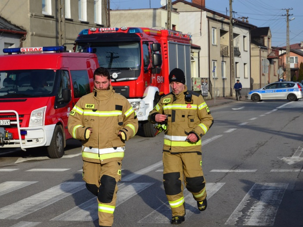 Strażacki bieg rozpoczął wydarzenia WOŚP w Kiernozi