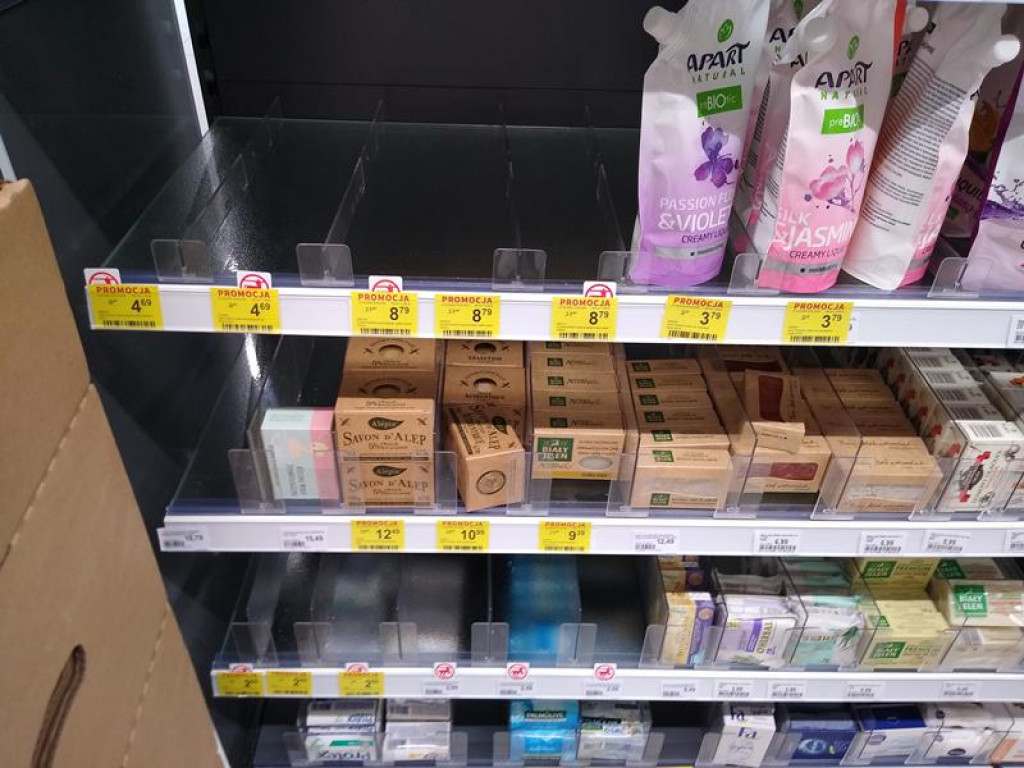 Towary zaczynają znikać z półek