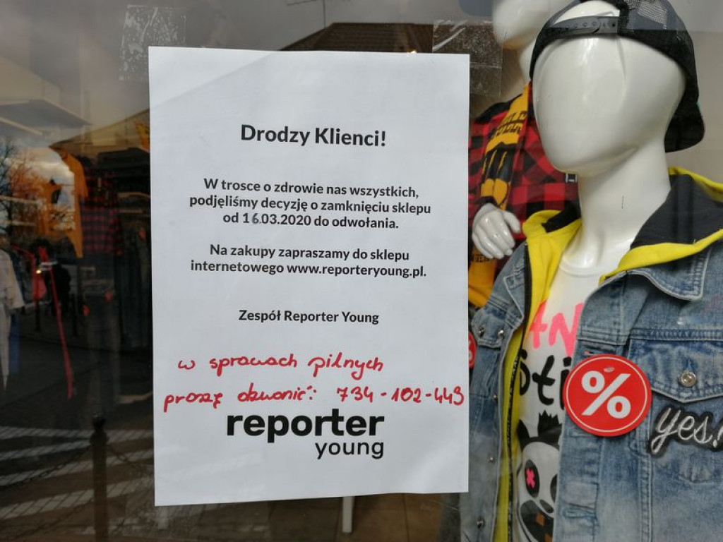 Przez koronawirusa handel zamiera