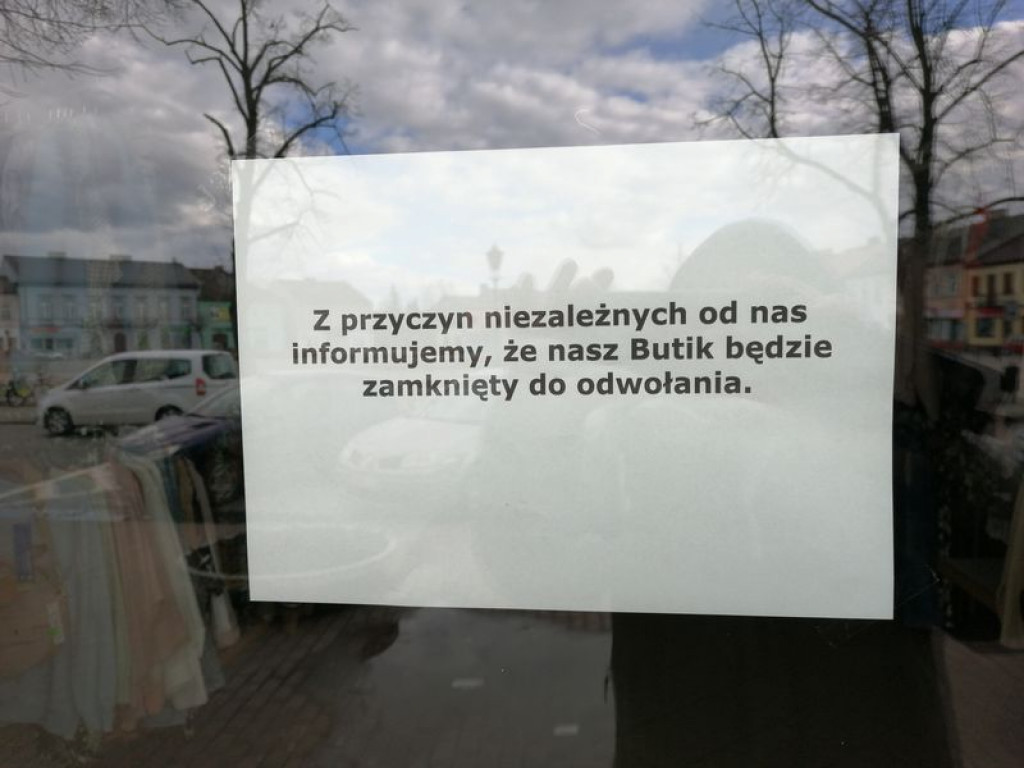 Przez koronawirusa handel zamiera