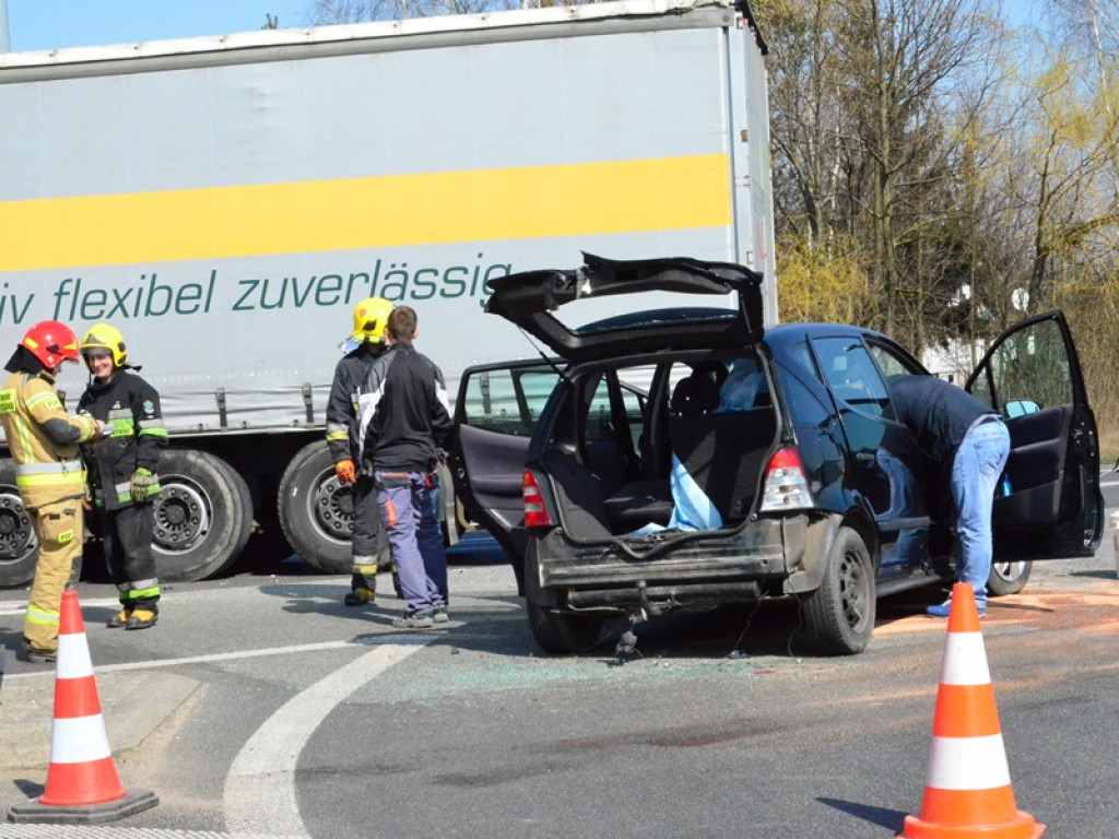 Wypadek na skrzyżowaniu ulic Poznańskiej i Warszawskiej