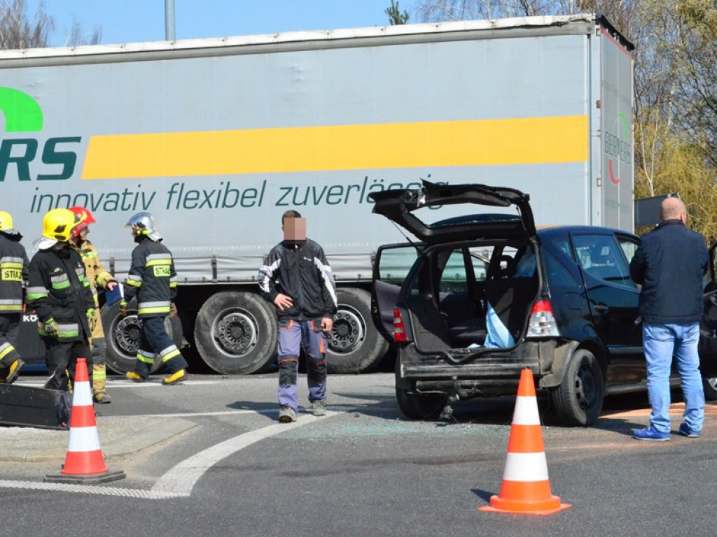 Wypadek na skrzyżowaniu ulic Poznańskiej i Warszawskiej
