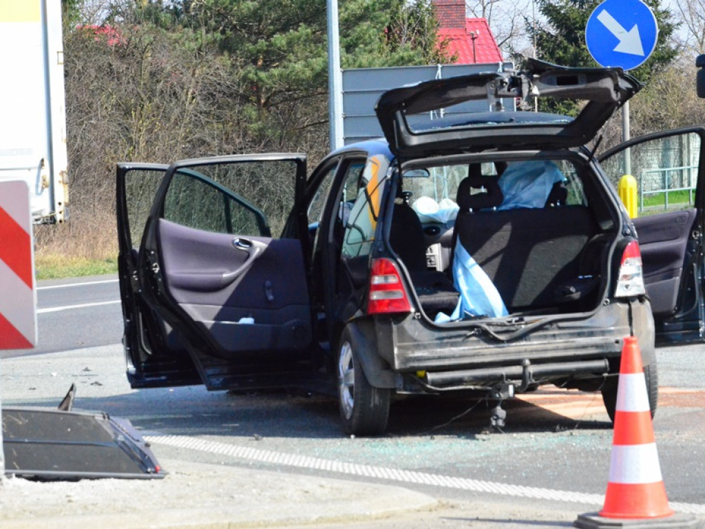 Wypadek na skrzyżowaniu ulic Poznańskiej i Warszawskiej