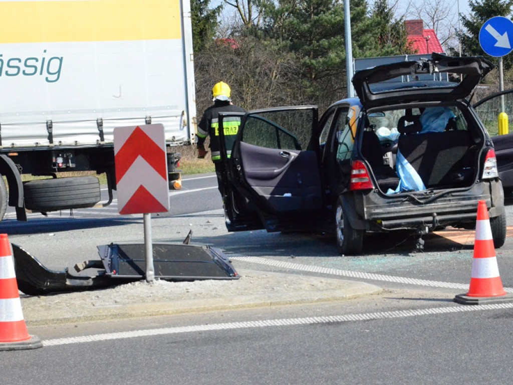 Wypadek na skrzyżowaniu ulic Poznańskiej i Warszawskiej