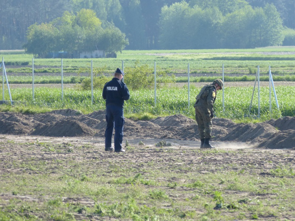 Pocisk przeciwpancerny znaleziony w Łaguszewie