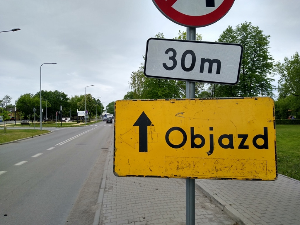 Dalsze prace przy rondzie na ul. Bolimowskiej